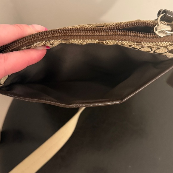 COACH Signature Stripe North/South Swingpack Crossbody Bag - Picture 10 of 13